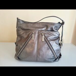 Michael Kors Metallic Gray Shoulder Bag